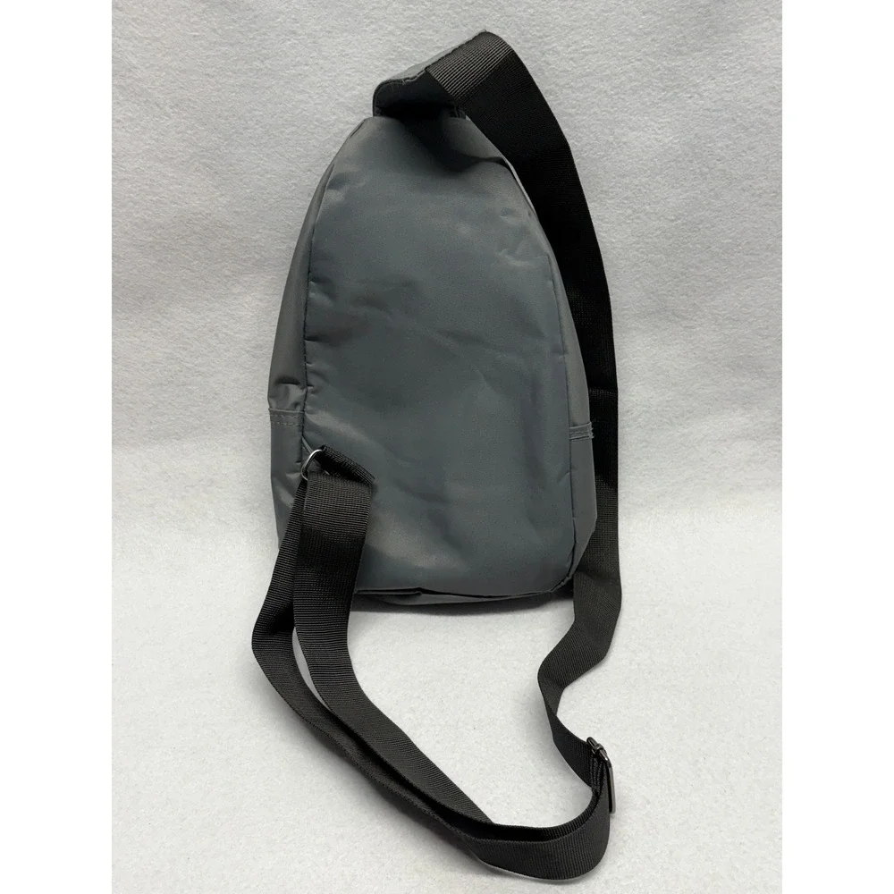 Lucky 7 USA Sling Bag Charcoal Grey Crossbody Tech Multi-Pocket Travel Chest Bag